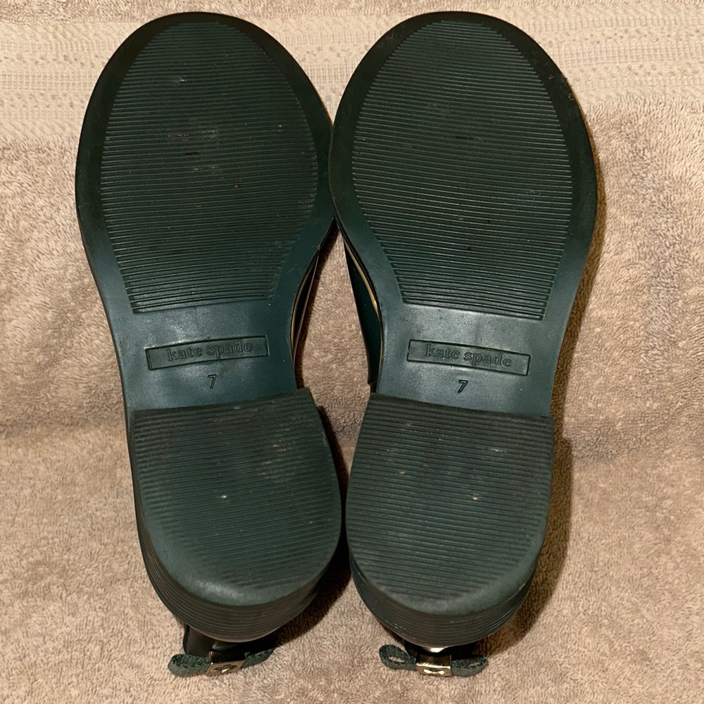 Kate spade Dark Green rain Ankle Boots, Women’s Size 7 - Picture 5 of 8
